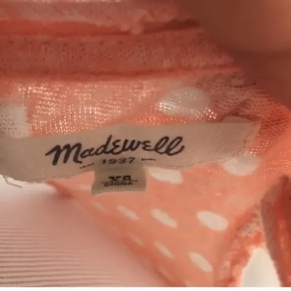 Madewell Polka Dot Tank Sz XS - Picture 6 of 6
